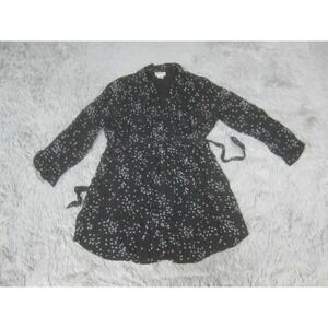 Motherhood‎ Maternity Shirt Womens Small Black Floral Button Down Casual